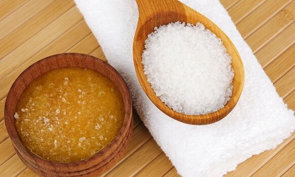 mjaltë dhe kripë për trajtimin e artrozës së gjurit